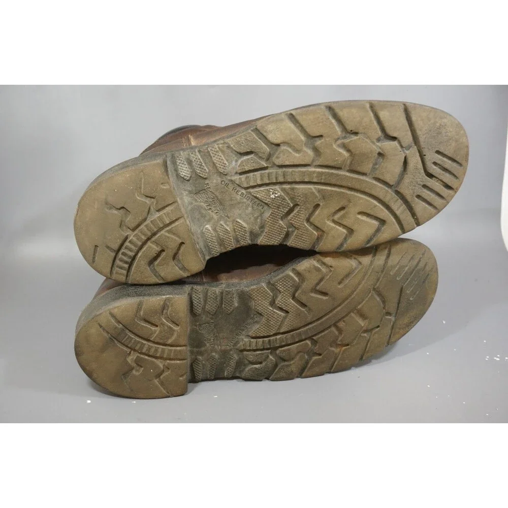 Red Wing 4406 DynaForce Steel Toe Waterproof Work Boots Men's Size 8.5 D Brown